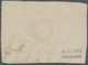 Schweiz: 1850 Waadt 5 C. Schwarz/rot, Gestempelt Mit Schwarzer Gitterraute Von Genf, Oben Angeschnit - Used Stamps