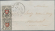 Schweiz: 1850 Poste Locale 2½ Rp. Tiefschwarz/braunrot (Type 6 Mit KE) In Kombination Mit Ortspost 2 - Gebruikt