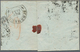 Schweiz: 1855 Strubel 15 Rp. Rötlichkarmin, Waagerechtes Paar Als 30 Rp.-Frankatur Auf Kleiner Faltb - Used Stamps