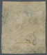 Schweiz: 1854, 40 Rp Grünlicholiv Sitzende Helvetia Auf Dünnem Papier Mit Grünem Seidenfaden, Entwer - Used Stamps
