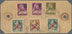 Schweiz: 1919-20 Flugpostmarke 30 Rp. Zusammen Mit Zwei Flugpostmarken Zu 50 Rp., Alle Mit Rotem Pro - Used Stamps