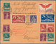 Schweiz: 1930, SCHWEIZ-/ALPENFAHRT: äußerst Seltener Abwurfbrief STRAUBING (Ankunftsstempel Rückseit - Used Stamps