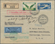 Schweiz: 1932, Einschereiben Ab ZÜRICH 31.VIII 32 Zum Vorausflug Nach New York Mit Grünem Bestätigun - Used Stamps