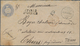 Schweiz - Ganzsachen: 1872 Tübli-Ganzsachenumschlag 30 Rp. Blue Verwendet Als Charge-Brief 1874 Von - Stamped Stationery