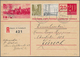 Schweiz - Ganzsachen: 1948 Zwei Verschiedene Bildganzsachenkarten 25 Auf 20 C. Rosa, Einmal Mit Bild - Postwaardestukken