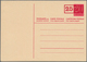 Schweiz - Ganzsachen: 1948 Zwei Ganzsachendoppelkarten 25 A. 20+25 A. 20 C. Rosa, Eine Mit Wz. 6 (Zu - Postwaardestukken