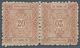 Serbien - Portomarken: 1898.20p Orange-brown, Perf L 11 1/2. Very Fine Mint TETE-BECHE Horizontal Pa - Serbia