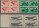 Sowjetunion: 1945, Air Force, Complete Set Of Nine Values In Blocks Of Four, Unmounted Mint. - Other & Unclassified