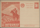 Sowjetunion - Ganzsachen: 1930, Unused Picture Postal Stationery Card Intourist With Advertisement F - Zonder Classificatie