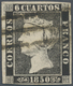 Spanien: 1850, 6cs. Black, Plate I, Type 4, Fresh Colour And Close To Huge Margins With Parts Of Lef - Other & Unclassified
