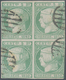 Spanien: 1852, 5r. Bluish Green, Block Of Four, Slightly Touched At Lower Right Otherwise Full Margi - Andere & Zonder Classificatie