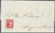 Spanien: 1853, 6cs. Carmine Rose, Fresh Intense Colour, Cut Into At Right, Single Franking Unobliter - Other & Unclassified