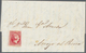 Spanien: 1853, 6cs. Carmine Rose, Fresh Intense Colour, Cut Into At Right, Single Franking Unobliter - Andere & Zonder Classificatie