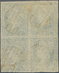 Spanien: 1856, Isabella 1 Real Green-blue With Watermark Crossed Lines On Transparent Rough Grey-whi - Andere & Zonder Classificatie