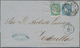 Spanien: 1867 4cu. Blue And 10c. Green Used On Entire Letter From Bilbao To Tortesilla, Tied By Doub - Other & Unclassified