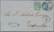 Spanien: 1867 4cu. Blue And 10c. Green Used On Entire Letter From Bilbao To Tortesilla, Tied By Doub - Andere & Zonder Classificatie