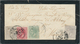 Spanien: 1880, 5 Cts, 10 Cts And 25 Cts (2) Tied "ALICANTE (9) 27 AGO 80" To Mourning Envelope (faul - Andere & Zonder Classificatie