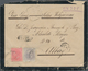 Spanien: 1882, 1 Pts. Rose And 75 Cts Violet Tied "ALICANTE" To Registered Mourning Envelope To Alba - Sonstige & Ohne Zuordnung