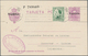 Spanien: 1920-32, 15 Cs. Violet Uprated Used Postal Stationery Card 1932 To Germany And Avec Reponse - Andere & Zonder Classificatie