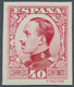 Spanien: 1930, King Alfonso XIII. Definitive 40c. Imperforate COLOUR PROOF In Carmine-red, Mint Neve - Other & Unclassified