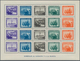 Spanien: 1938, Army And Navy Perforated And IMPERFORATED Miniature Sheets Numbered On Reverse, Mint - Other & Unclassified