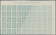 Spanien: 1938, Numeral Definitive 15c. Blue-green On White Paper IMPERFORATE Half Sheet (50 Stamps) - Andere & Zonder Classificatie