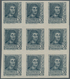 Spanien: 1938, Definitives "Ferdinand The Catholic", 30c. Slate (differing Colour), Imperforate Bloc - Other & Unclassified