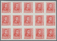 Spanien: 1938, Ferdinand II. Five Different Stamps Incl. Both Imprints Of 30c. In IMPERFORATE Blocks - Other & Unclassified