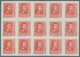 Spanien: 1938, Ferdinand II. Five Different Stamps Incl. Both Imprints Of 30c. In IMPERFORATE Blocks - Other & Unclassified