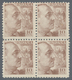 Spanien: 1940, General Franco Definitive 10 PTS. Brown Block Of Four, All Stamps Mint Hinged, Mi. € - Andere & Zonder Classificatie
