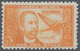 Spanien: 1944, Airmail Stamp 5pts. "Dr.Thebussem", Colour Essay "orange", Unmounted Mint. Certificat - Andere & Zonder Classificatie