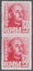 Spanien: 1948, Definitives "General Franco", 50c. Red, Colour Essay, Vertical Pair, Unmounted Mint. - Andere & Zonder Classificatie