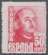 Spanien: 1948, Definitives "General Franco", 50c. Red, Colour Essay, Unmounted Mint. Certificate Gra - Andere & Zonder Classificatie