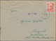 Triest - Zone B: 1953, 15din. Red, Type II, Single Franking On Commercial Cover From "BUJE 10.VI.53" - Mint/hinged