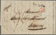 Türkei - Vorphilatelie: 1830, Folded Letter From Smyrna With L1 "Turquia" To Verviers With Red Handw - ...-1858 Prephilately