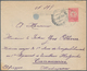 Türkei - Ganzsachen: 1908, Envelope 20 P. Uprated On Reverse 1 P., 10 P. (pair) Canc. "BÜYÜK-DERE 30 - Postal Stationery