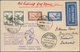 Ungarn: 1930. Ungarische Vertragsstaatenkarte Mit 4 Flugmarken Zur Niederlandefahrt. Abwurf Venlo, A - Covers & Documents
