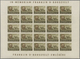 Ungarn: 1947, President Roosevelt Airmail Set Of Four In Complete IMPERFORATE Sheets With 25 Stamps - Cartas & Documentos
