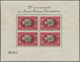 Ungarn: 1950, 2. Juli. Blockpaar: 75 Jahre Weltpostverein (UPU) (1949). Michel 1050 € - Covers & Documents