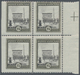 Vatikan: 1933, Vatican Palace 25c. Black/black-olive Block Of Four From Right Margin IMPERFORATE At - Otros & Sin Clasificación