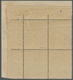 Vatikan: 1945, 1 L On 50 C Deep Green, Block Of 4 From Upper Right Sheet Corner, Corner Stamp Withou - Andere & Zonder Classificatie