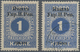 Westukraine: 1919, Overprint On 1kr. Ultramarine, Mint O.g. And Used, (pos. 8), Certificate Ceremuga - Ukraine