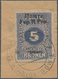 Westukraine: 1919, Overprint On 5 Kr. Ultramarine, Used On Smal Piece, Very Rare Stamp, Especially I - Ukraine