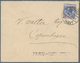 Zypern: 1915 Letter From Larnaca With Rare Censor Mark "MARTIAL LAW/ PASSED CENSOR/CYPRUS" Sent Via - Other & Unclassified