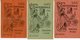 1282. LOT DE 3 CARTES CONFEDERALES CGT DE LA FEDERATION POSTALE 1932 1933 1934 - Unclassified