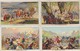 CHROMO-LITHO-J.HALY-RECLAME-EDOUARD LACHAERT-GROOTHANDEL-LEDEBERG-GENT+-1890-1900-4 STUKS IN MOOIE STAAT ZIE DE 2 SCANS - Autres & Non Classés