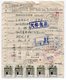 1988 CHINA, PARCEL FORM, 60 STAMPS, DAMAGED - Covers & Documents