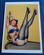 Classic Sexy Pin-Up Girl (Zeichnung) PETER DRIBEN '1953 - Modern PostCard From Germany - TASCHEN Verlag (puc7) - Pin-Ups