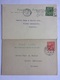 GB GEORGE V Postcards X 2 Commerical - `L. Ferguson,Workington` - `T. Fletcher, Rochdale` - Lettres & Documents