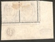 MALTA 1904 WMK MULT CROWN CA 2½d MAROON AND BLUE SG 52 IN SHEET NUMBER CORNER MARGINAL PAIR MOUNTED MINT  Cat £80 - Malta (...-1964)